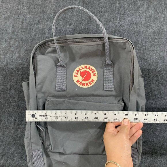 Fjallraven Kanken Backpack grey laptop school bag purse EUC - Picture 4 of 10